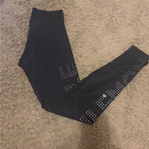 Lululemon x Soulcycle Leggings with Reflective Dot Accents